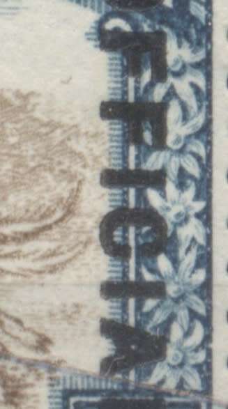 1930 CC 13 1s Official Pair Showing `Kiss Print on both Ovpts` VF Mint CV R 1000+
