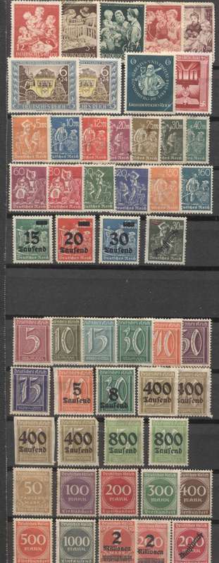 German Empire all MINT selection - Great CV ! Fill some gaps