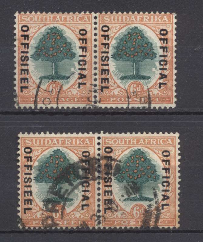 SACC 16  6d Roto Official Pairs x 2 VF used
