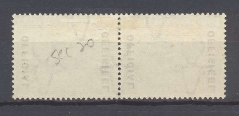 1930 CC 20  2s6d Official Pair VF Mint* Showing multiple dots in frame - CV R 1000 +