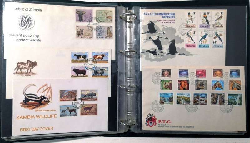 Mixed Africa covers x 46 (Fresh) - Bots, Malawi, Moz, Zambia, Zim in binder