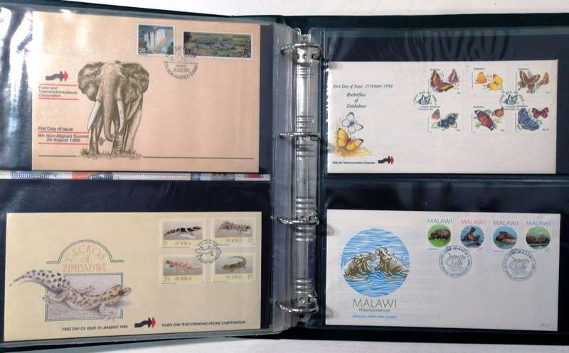Mixed Africa covers x 46 (Fresh) - Bots, Malawi, Moz, Zambia, Zim in binder