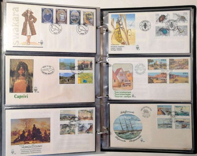 S.W.A. 82 x fresh covers in nice 3 leaf album