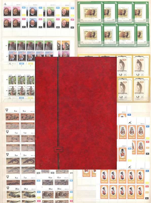 Homelands TBVC Nice Collection of controls , sheetlets etc - All Mint ! In 32 Side Ideal Stockbook