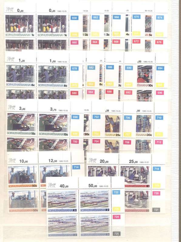 Homelands TBVC Nice Collection of controls , sheetlets etc - All Mint ! In 32 Side Ideal Stockbook