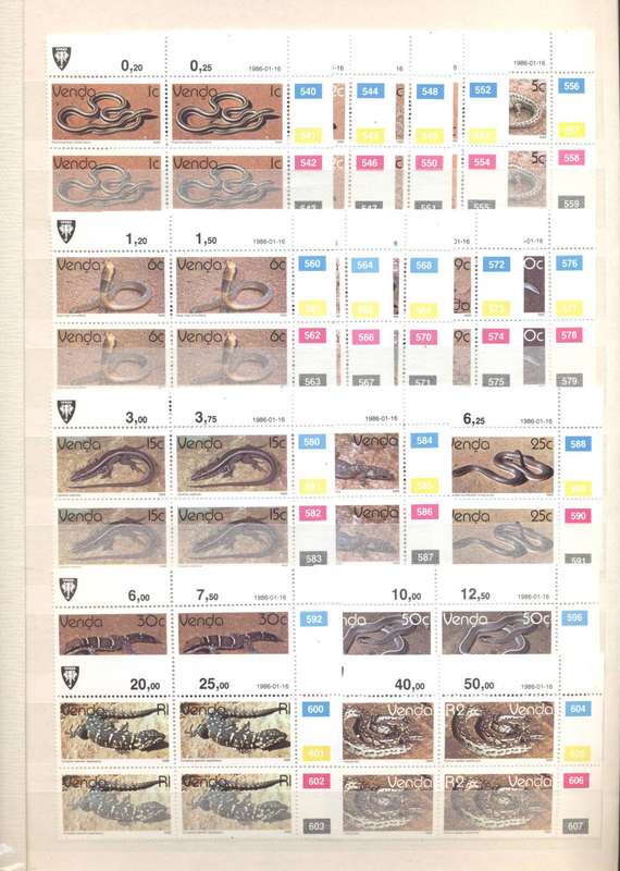 Homelands TBVC Nice Collection of controls , sheetlets etc - All Mint ! In 32 Side Ideal Stockbook