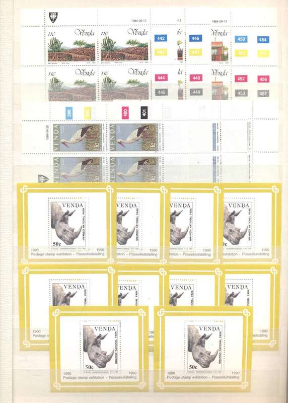 Homelands TBVC Nice Collection of controls , sheetlets etc - All Mint ! In 32 Side Ideal Stockbook