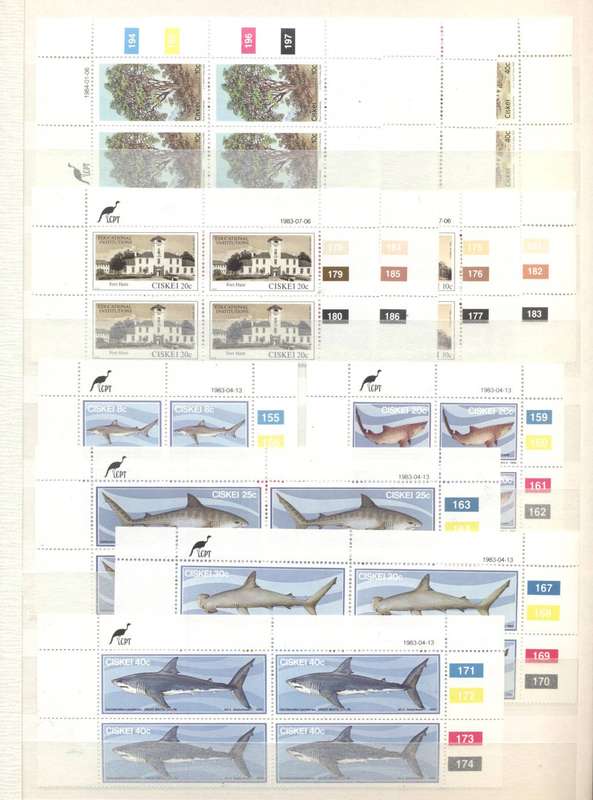 Homelands TBVC Nice Collection of controls , sheetlets etc - All Mint ! In 32 Side Ideal Stockbook