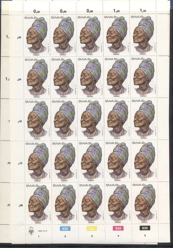 S.W.A. 35 x Full Sheets Sets Superb - Great Accumulation - Nice black pages in binder file