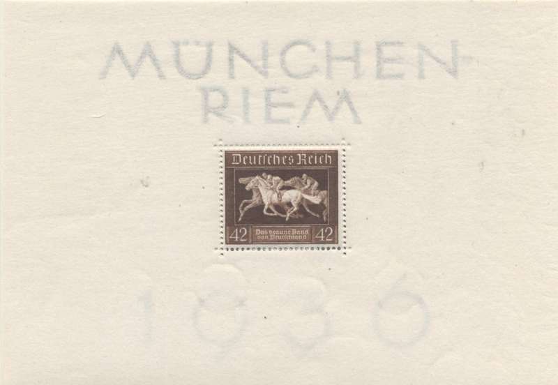 German Empire 1940 Hitlers Culture Fund Superb Sheetlet