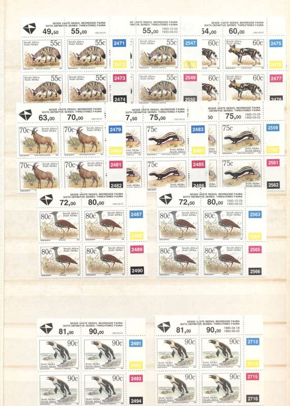 Lovely RSA 80s/90s incl definitives collection in 32 side Lighthouse album