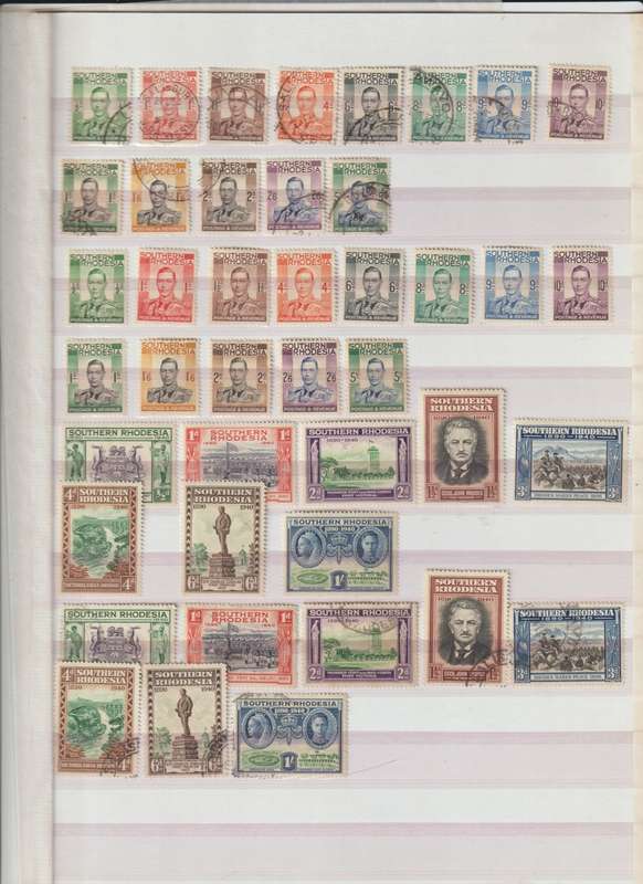 Southern Rhodesia 1898 - 1953 high CV selection (See Scans !!!)