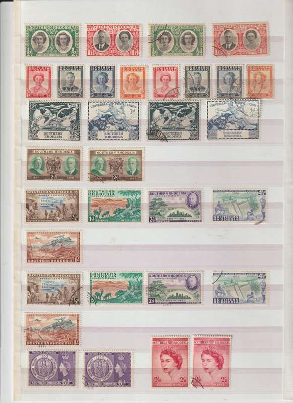 Southern Rhodesia 1898 - 1953 high CV selection (See Scans !!!)