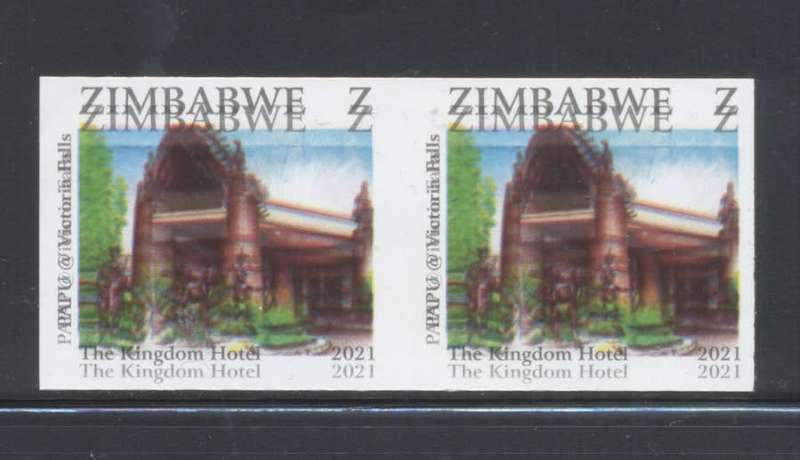 Zimbabwe 2021 Double Variety ! - Imperforated & Double Black Printing - Nice ! Superb