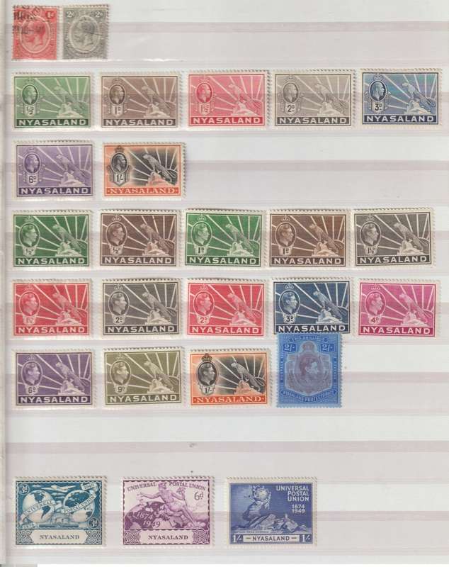 Nyasaland 1934 /1964 part sets CV +/- R 3000.00 (See Scans)