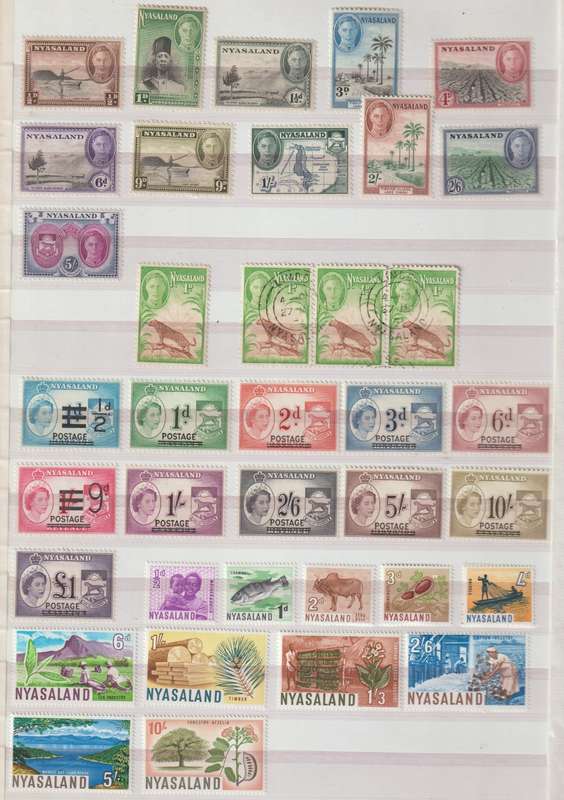 Nyasaland 1934 /1964 part sets CV +/- R 3000.00 (See Scans)