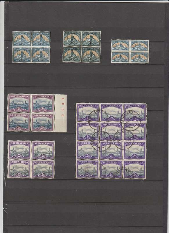 South Africa 1930/1950 Pairs, booklet panes mint used (Great Lot)