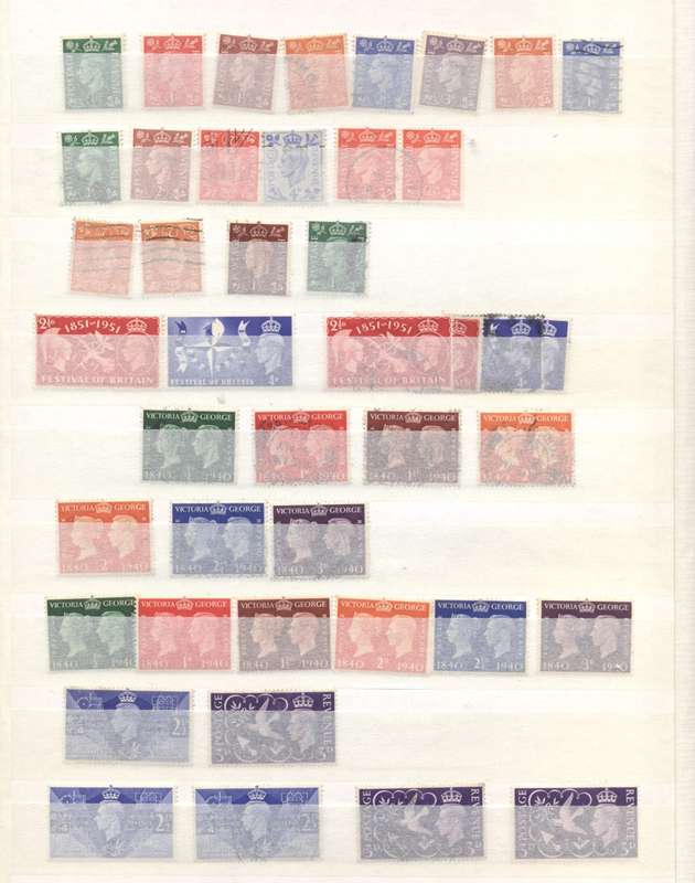 G.B. & some other commonwealth in 32 side Lighthouse Stockbook
