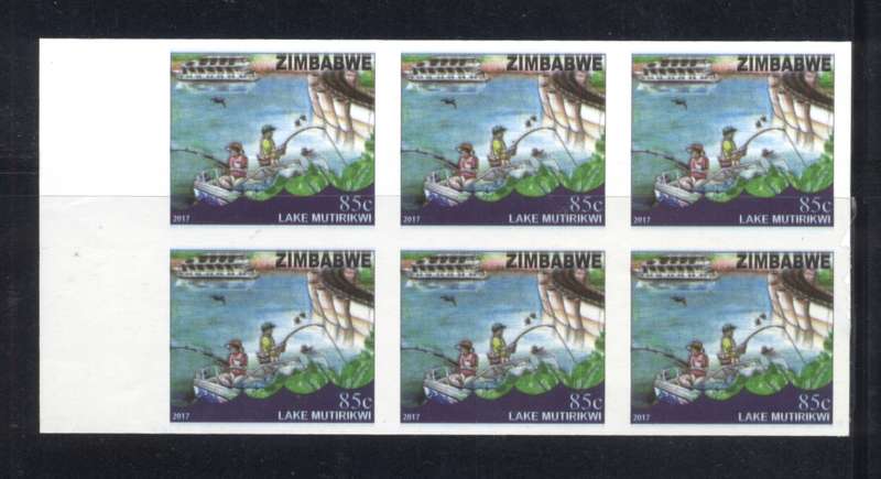 Zimbabwe 2017 85c Imperforated Marginal Block of 6 - Superb