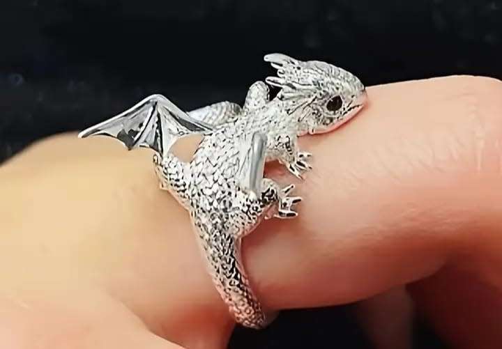 Dragon Ring with Wings Adjustable