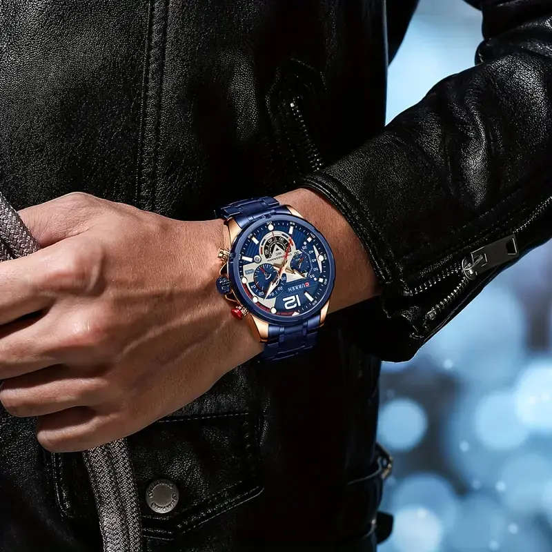 CURREN Men`s Chronograph Quartz Watch
