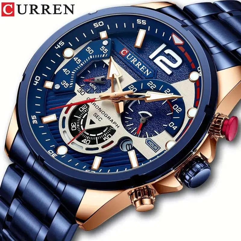 CURREN Men`s Chronograph Quartz Watch