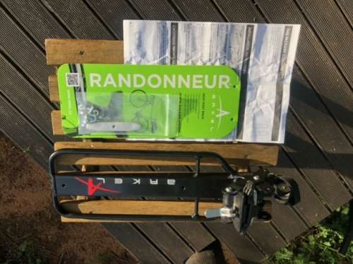 Arkel Randonneur Bicycle Rack with the Tailrider Trunk Bag