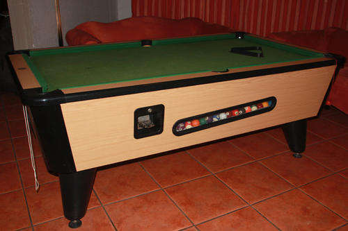 Pool table coin operated