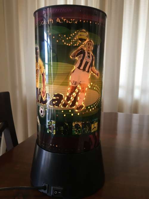 Rotating soccer/football lamp