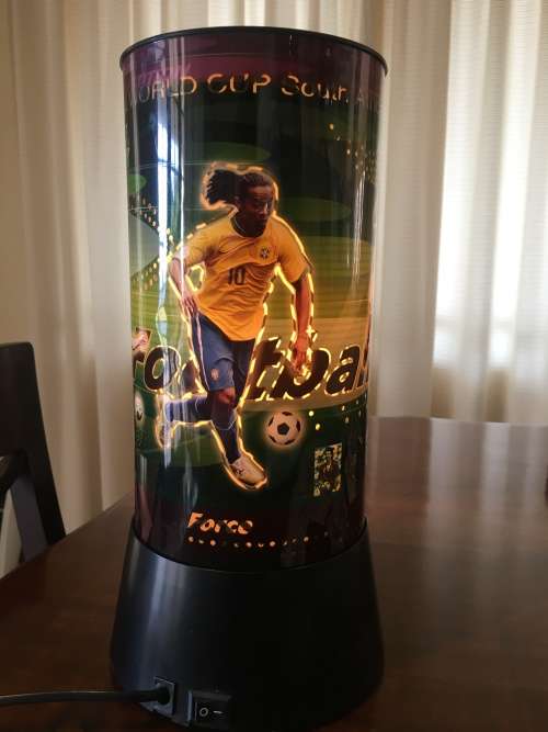 Rotating soccer/football lamp