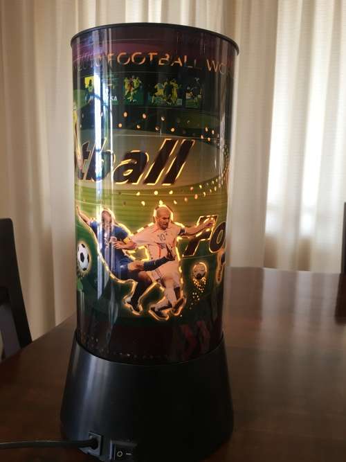 Rotating soccer/football lamp