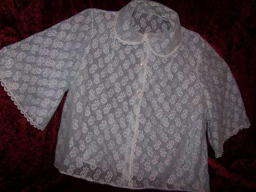 Vintage Lace Bed Jacket