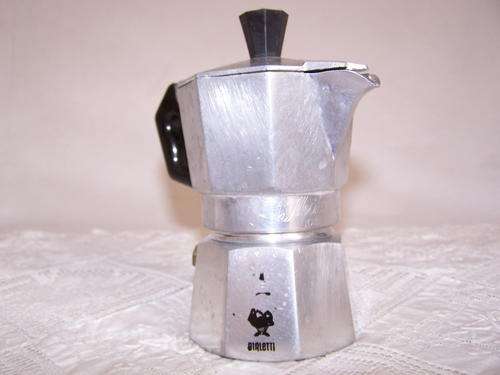 Bialetti Moka Express Maker, Made in Italy 1994. 1Demitasse, 13 cm Tall