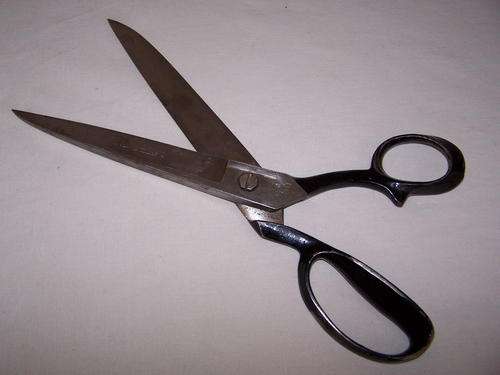 Vintage Heavy-Duty Scissors, WISS USA, 22-1264 Pat. 3289296, Length 315 mm
