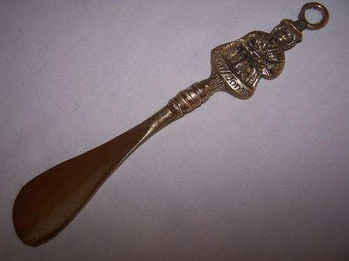 Vintage Brass Shoe Horn 'Jenny Jones',  23 cm Long