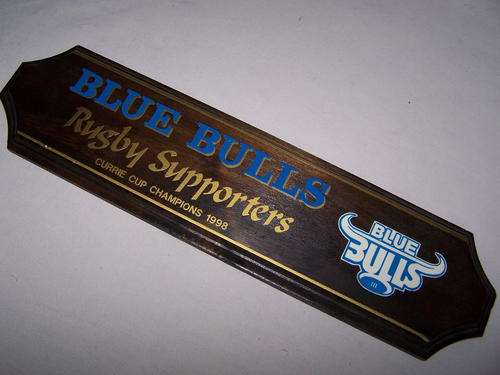 Blue Bulls Rugby Supporters Currie Cup Champions 1998 Wooden Plaque
