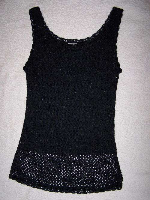 Crocheted & Beaded Top, Fully Lined, by Raoul