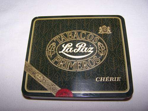 Cigar Tin Tabacos Primeros 'La Paz Cherie' Made in Holland
