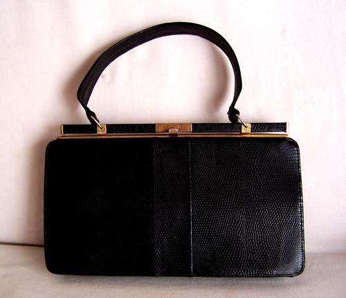 STUNNING GENUINE LIZARD BAG - MADE IN ENGLAND