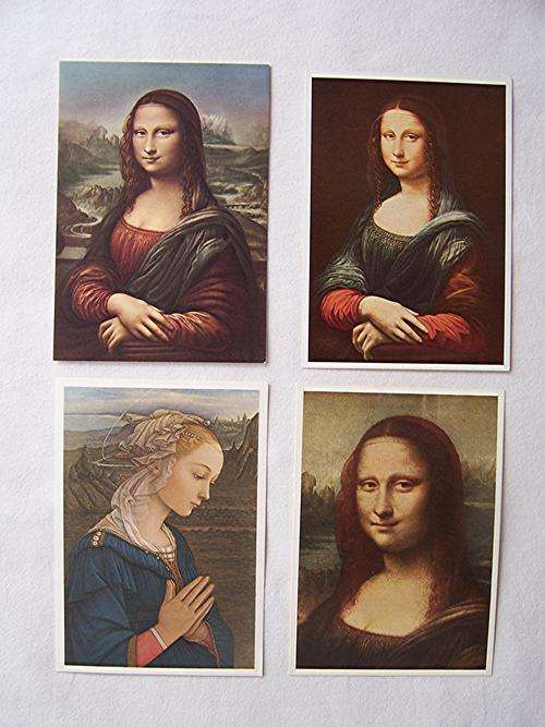 Art Post Cards. Four Beautiful Vintage Art Post Cards Printed in Italy/Germany.