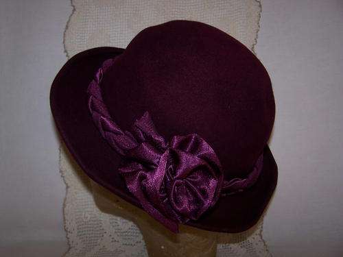 Gorgeous Custom Made Felt Hat, Beautifully Embellished.