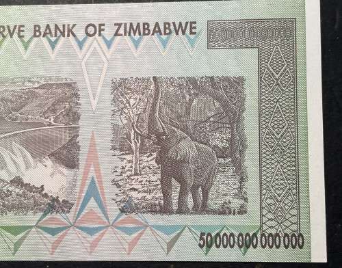 Zimbabwe 50 trillion dollar banknote - probably UNC - I cannot find any folds, creases or pin-holes.