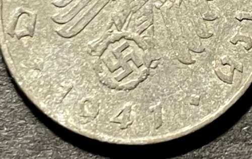 1941 Deutches Reich (Nazi) coin - as per photo.