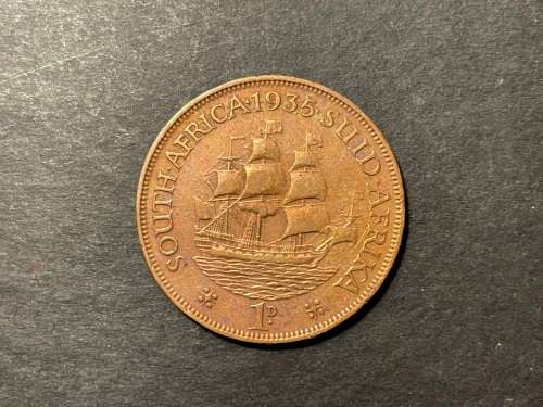 1935 SA 1 penny coin