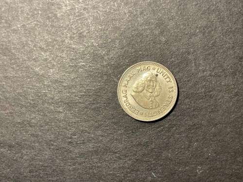 1961 SA 2 1/2 cent silver coin - a/UNC