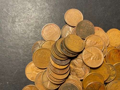 Very large collection USA wheat pennies 1 cent coins - 1940 - 1958