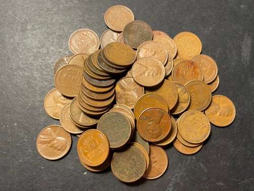 Very large collection USA wheat pennies 1 cent coins - 1940 - 1958