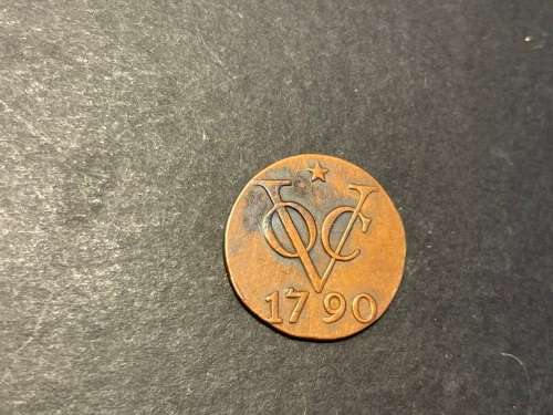 Excellent 1790 VOC 1 duit copper coin - Magnificent Example