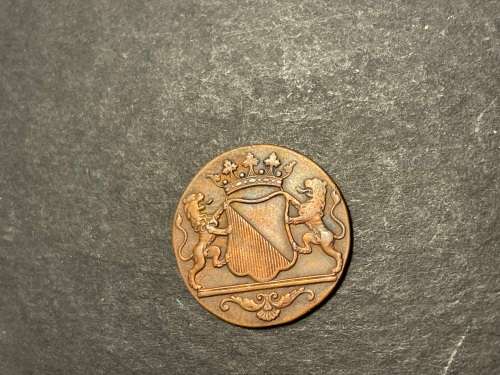 Excellent 1790 VOC 1 duit copper coin - Magnificent Example