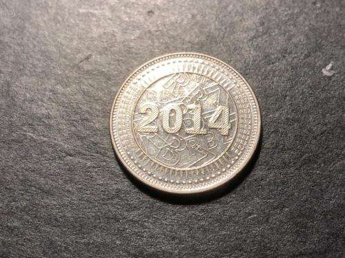2014 Zimbabwe 25 cent bond coin